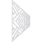Ekena Millwork Set of Four Panels for 94 1/2"W x 24 1/4"H Killeen Fretwork Wainscot Wall Paneling WPKP12X01X47KLN - alternate 2